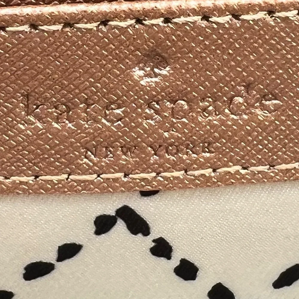 🩷Kate Spade Rose Gold Zip‎ Around Long Wallet🩷